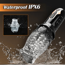 Load image into Gallery viewer, TORNADO-Gawk Gawk 5 Rotating ＆10 Vibrating Transparent Sleeve Oral Sex Cup Male Masturbators