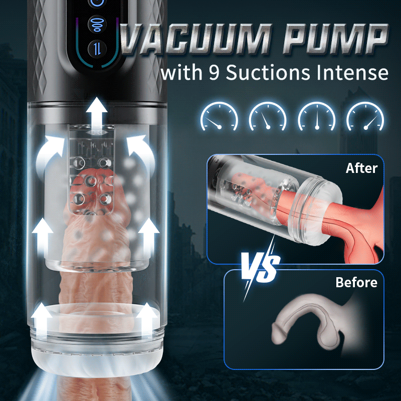 9 Rotating & Thrusting & Sucking Masturbator Cup Male Men Sex Toy