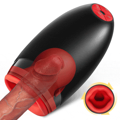 3 in 1 Glans Massage Master Trainer 3 Spinning, 5 Suction, 10 Vibration Ultra Simulation D