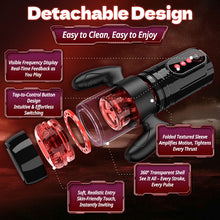 Load image into Gallery viewer, Wine &amp; Beauty Handle Design 9 Thrusting &amp; Rotating 9 Suction Adult Toys Mens Masturbator