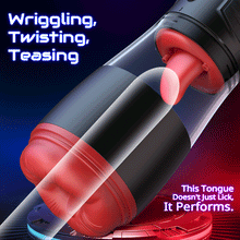 Load image into Gallery viewer, 【Partner Play】LickMe Phone Holder 4 Suction 7 Tongue-Licking Voice Function Male Stroker Masturbator