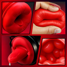Load image into Gallery viewer, 【Partner Play】LickMe Phone Holder 4 Suction 7 Tongue-Licking Voice Function Male Stroker Masturbator