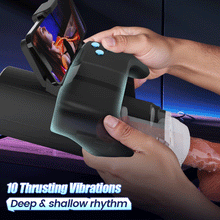 Load image into Gallery viewer, Turbo 10-Mode Explosive Thrusting Stroker – Immersive Gamepad Design with Phone Holder