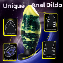 Load image into Gallery viewer, Unique Hybrid Design Vibrating Anal Dildo With Suction Cup