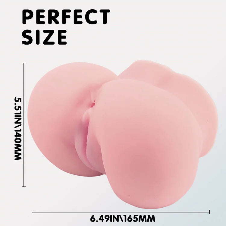2.9lb Pussy Ass Male Masturbator With 2 Lifelike Channel Vagina Anal Men Sex Toys