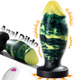 Unique Hybrid Design Vibrating Anal Dildo With Suction Cup