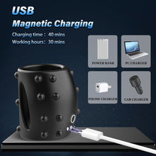 Load image into Gallery viewer, Vibrating Cock Ring Penis Sex Toy - Penis Enlarger Ring for Couple Anal Vaginal Extra Stimulation, Vibrating Penis Sleeve with 10 Vibration Modes, Sex Toys for Couple &amp; Man Sex Toy