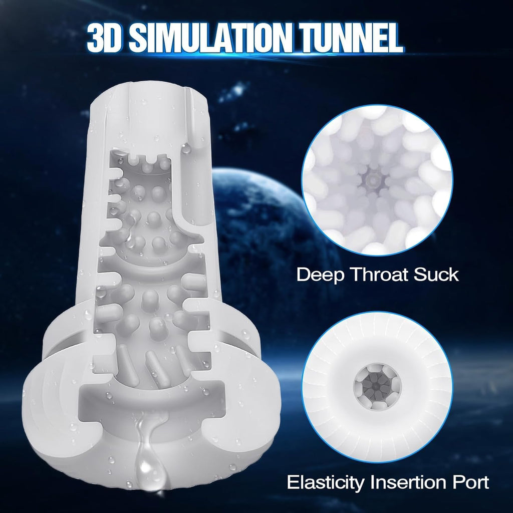 Automatic Male Masturbator Sex Toys for Men, Adult Toy Penis Pump with 7 Vibrating & 5 Sucking Thrusting Modes, LCD Display Mens Realistic Pocket Pussy Stroker Blowjob Machine