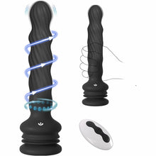 Load image into Gallery viewer, Anal Male Adult Sex Toys - Wriggling Rotating Vibrating Prostate Massager Anal Butt Plug Sex Toy for Men Women Couples, Porinda Remote Control Anal Dildo Vibrator with Suction Cup, 7 Modes Anal Beads
