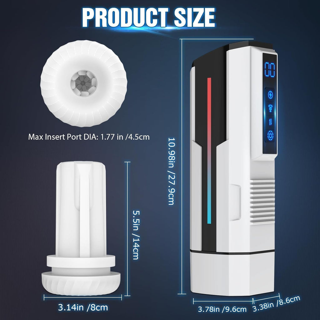 Automatic Male Masturbator Sex Toys for Men, Adult Toy Penis Pump with 7 Vibrating & 5 Sucking Thrusting Modes, LCD Display Mens Realistic Pocket Pussy Stroker Blowjob Machine