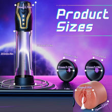 Load image into Gallery viewer, Male Sex Toys Penis Pump - Voice Control Penisp Pump with Cock Ring &amp; Pocket Pussy, Male Masturbator 4 Sucking &amp; 4 Pumping, Penis Extender Sex Toy Cock Pump, Dick Pump Penis Enlarger Sex Toýs for Man