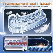 Load image into Gallery viewer, Rogen - Fully Transparent Vibrating Sucking Voice Male Mechanical Stroker