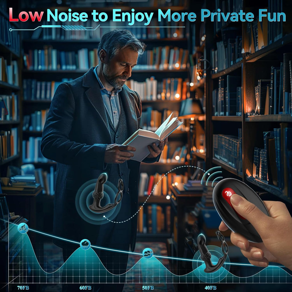 Prostate Massager Male Sex Toys, Expanding Anal Plug Steel Beads & 60° Finger-Thrust Motion, Vibrating Butt Plug with 7 Tapping & Vibrating Modes Anal Toys, Cock Ring Adult Sex Toy for Women Couples