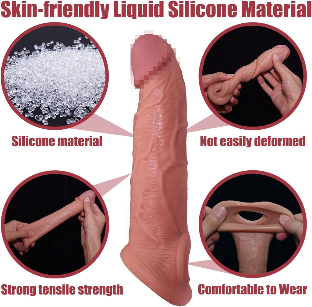 Vibrating Penis Sleeve with 10 Vibration Modes