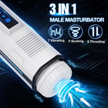 Load image into Gallery viewer, Automatic Male Masturbator Sex Toys for Men, Adult Toy Penis Pump with 7 Vibrating &amp; 5 Sucking Thrusting Modes, LCD Display Mens Realistic Pocket Pussy Stroker Blowjob Machine