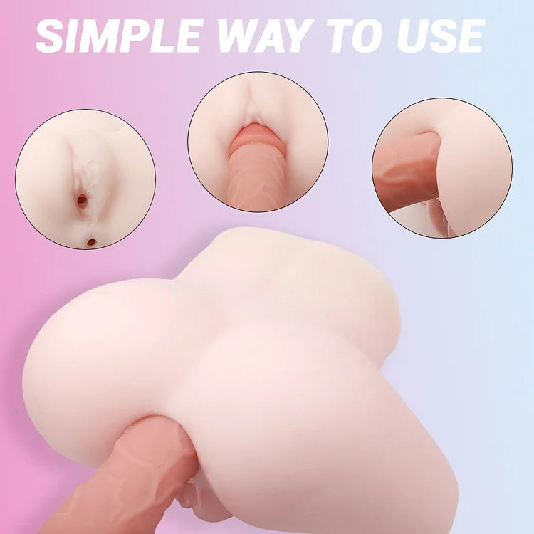 5.1lb Lifelike Voice Interaction Sex Doll Pocket Pussy Ass With Vagina Anal Sex Stroker