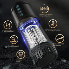 Load image into Gallery viewer, Black Panda Adams 5 Sucking 5 Telescoping 10 Vibrating Oral Sex Masturbation Cup