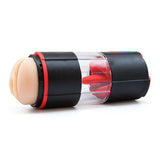 Rechargeable licking realistic masturbator