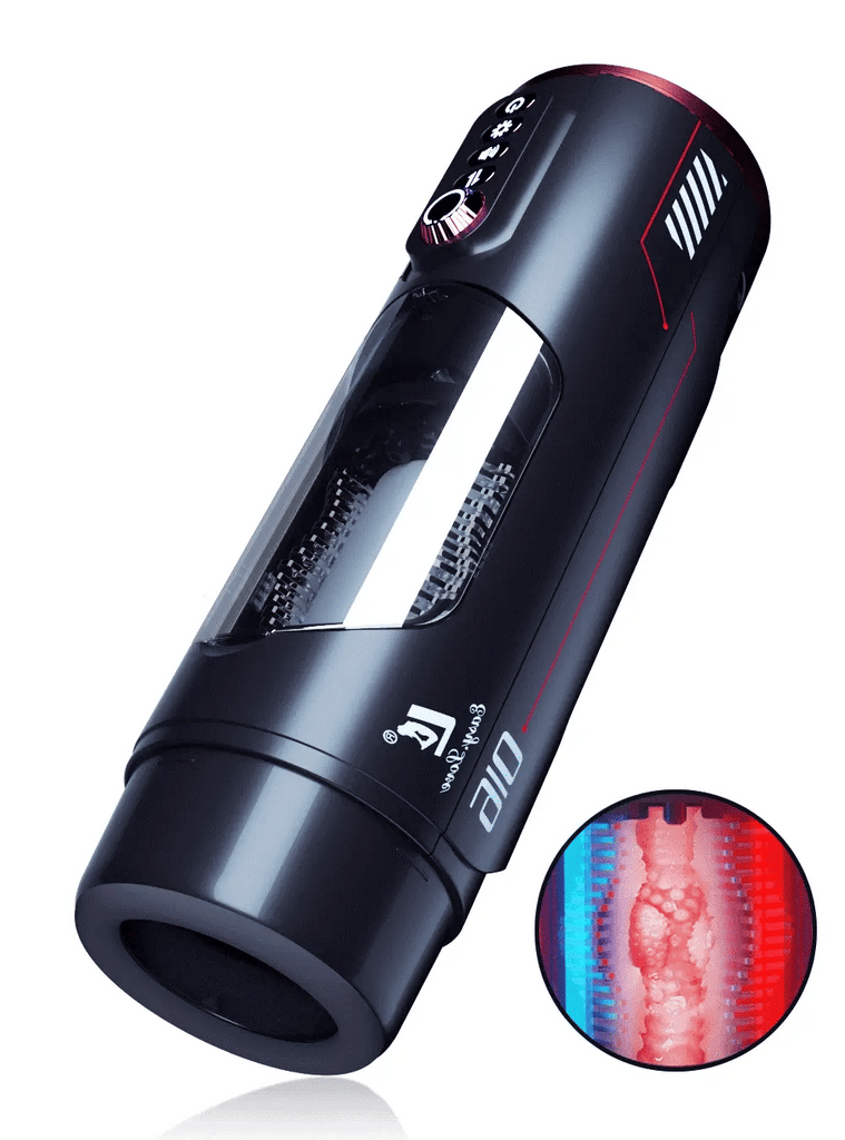 Adjustable Male Stoker Thrusting Wriggling Heating Moaning Masturbator