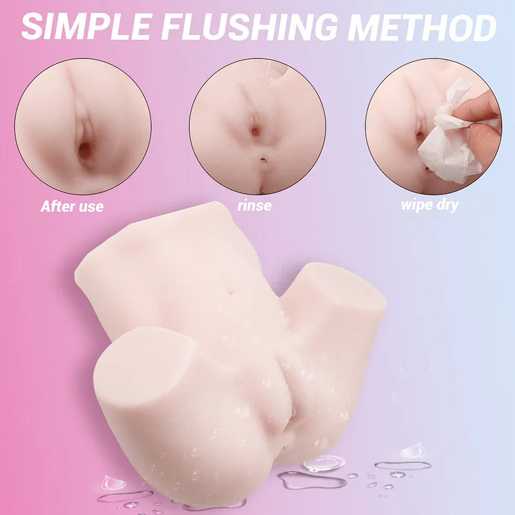 5.1lb Lifelike Voice Interaction Sex Doll Pocket Pussy Ass With Vagina Anal Sex Stroker